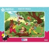 Blue Focus 130  Parça Puzzle Musıcıan Anımals Müzisyen Hayvanlar Mavi Lale