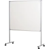 120X40  Elegant Çerçeve Emaye Yüzey Tekerlek Ayaklı Beyaz Yazı Tahtası