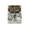 Vagonlife 1200 Ml 4 Bölmeli Paslanmaz Çelik Lunch Box Xc-7080 Beslenme Kutusu