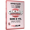 2025 Kpss Gy Gk 2019-2024 Son 6 Yıl Çıkmış Çözümlü Sorular Yediiklim