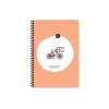 Keskin Color Hisli Şeyler 16.5 * 22,5  80Yp.Çizgili Spiralli Stickerli Defter - Oturmaya M