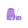 Yarasa Sırt İlkokul Çantası Lila Kedi Özkara Çanta