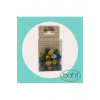 Odak Tahta Oval Renkli Boncuk 12 Mm