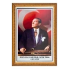 İnter 50X70 Varaklı Çerçeve Duvara Monte Atatürk Portresi Kod:Int-026
