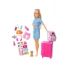 Barbie Seyahatte Bebeği Ve Aksesuarları
