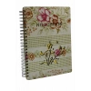 B-5 Ahşap Kapak Spiralli Defter Kod: Ahs-0104