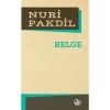 Belge. Nuri Pakdil    Edebiyat Dergisi