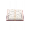 HAYRAT RAHLE BOY KADİFE KURANI KERİM ELİF VAV PEMBE RENKLİ