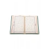 HAYRAT RAHLE BOY KADİFE CİLT KURANI KERİM YEŞİL RENK ELİF VAV