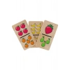 Kumtoys Wooden  Domino Fruıts Meyveler