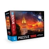 Galata Tower Puzzle 1000 Parça Mavi Lale