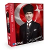 Atatürk Puzzle 1000 Parça Mavi Lale