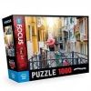 Traveller Woman Puzzle 1000 Parça Mavi Lale