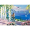 Lonely Girl Puzzle 500 Parça Mavi Lale