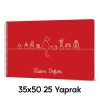 Sevinç 35X50 Pp Kapak 25 Yaprak Tel Spiralli Resim Defteri