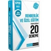 Pegem 2023 Kpss Rehberlik Özel Eğitim 20 Çözümlü Deneme
