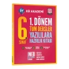 6.Sınıf 1.Dönem Tüm Dersler Yazılılara Hazırlık Kitabı Kr Akademi