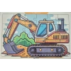 Ahşap Puzzle 24x30 cm 24 Parça İş Makinesi