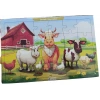Ahşap Puzzle 24x30 cm 24 Parça Sevimli Hayvanlar Çiftlik