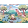 Ahşap Puzzle 24x30 cm 24 Parça Sevimli Hayvanlar Orman Hayvanları