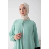 Modamiss Aerobin Kumaş Bayan Hac ve Umre Elbisesi (2 Parça) - Su Yeşili