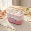 Vagon Life 540 ml İki Katlı Paslanmaz Çelik Beslenme Kutusu Vgn-6750 Pembe