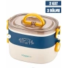 Vagon Life İki Katlı Çelik Beslenme Kutusu BL10403-2S Mavi