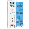 YARGI 2026 KPSS ORTAÖĞRETİM ÖNLİSANS TÜRKÇE ÖZET DERS NOTU