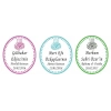 Yasin Oval Sticker 7*5 cm Tabaka 30 Adetlik