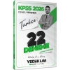 YEDİİKLİM KPSS GY TÜRKÇE 22 DENEME