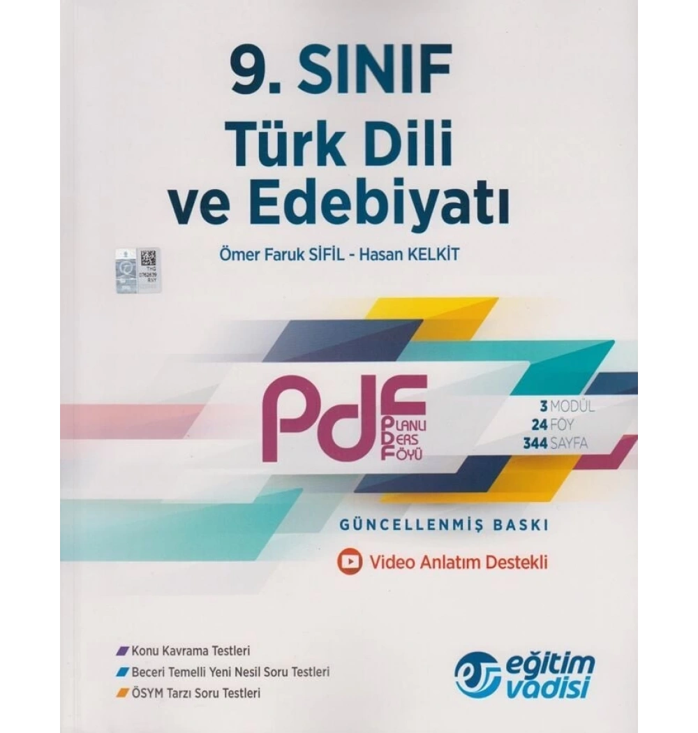 *Kampanya* 9.Sınıf Türk Dili Edebiyatı Planlı Ders Föyü Eğitim Vadisi