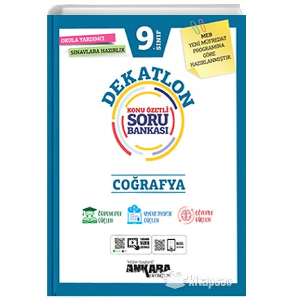*Kampanya* Ankara 9.Sınıf Coğrafya Dekatlon Konu Özetli̇ Soru Bankasi