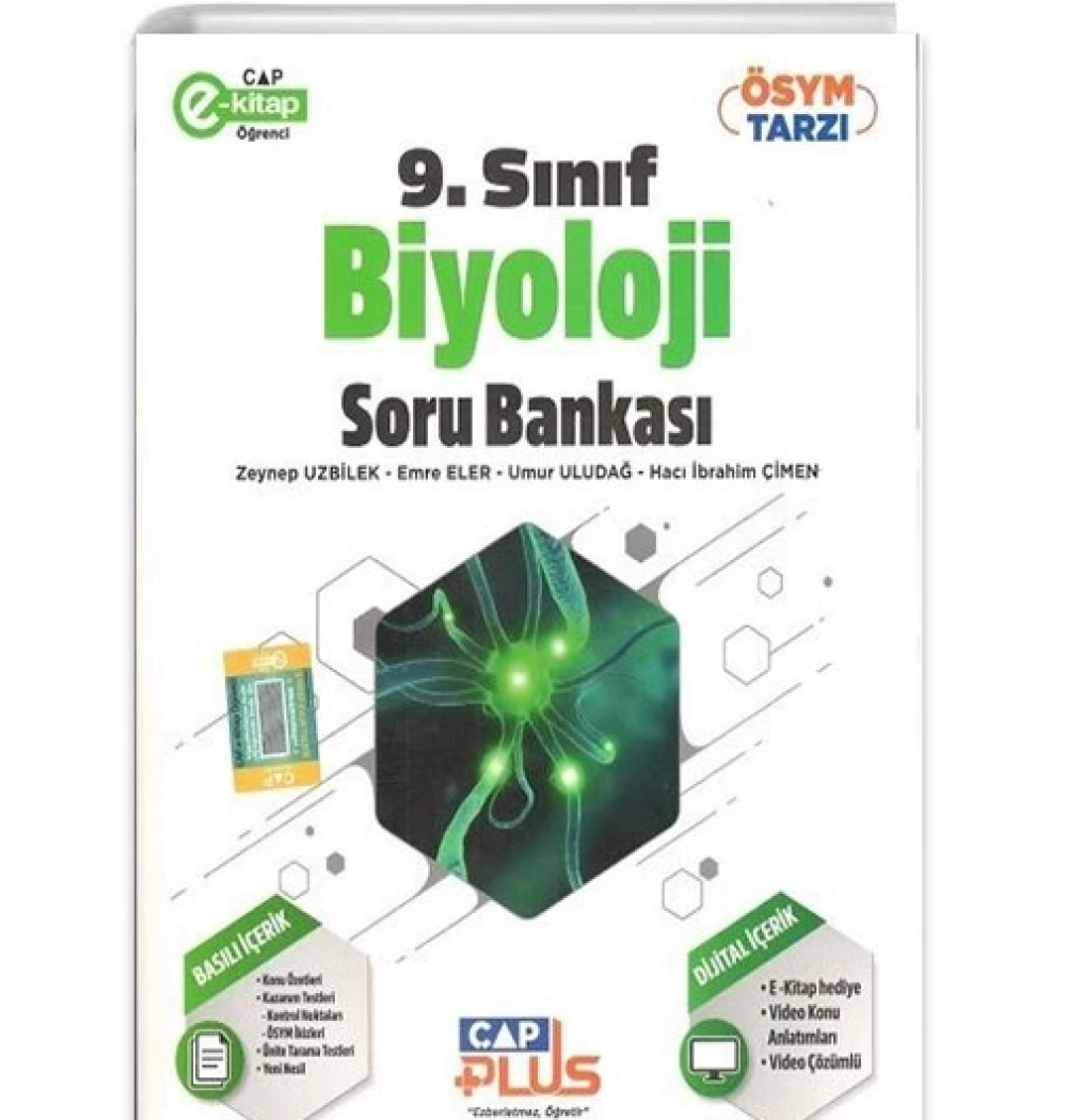 *Kampanya* Çap 9.Sınıf Biyoloji Soru Bankası Plus