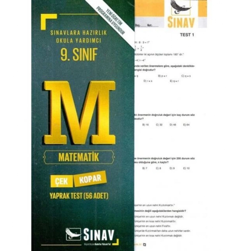 *Kampanya* Sınav 9.Sınıf Matematik Yaprak Test