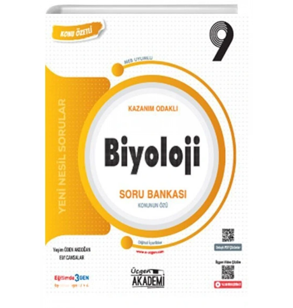 *Kampanya* Üçgen 9.Sınıf Biyoloji Konu Özetli Soru Bankası