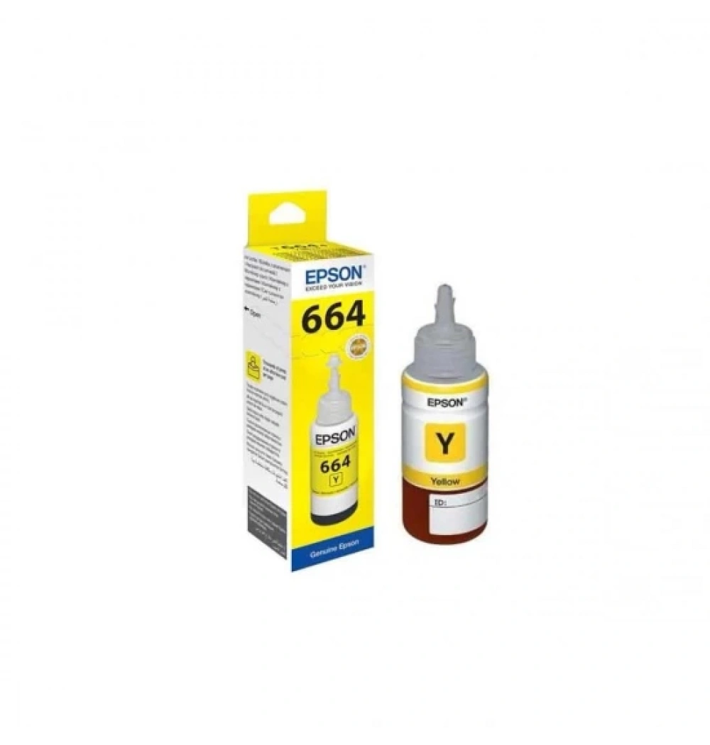 *Net Fiyat* Epson C13T66444A Şişe Mürekkep 664 6.500 Sayfa Sarı 70 Ml