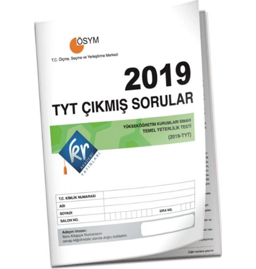 2019 Tyt Çıkmış Sorular Kr Akademi