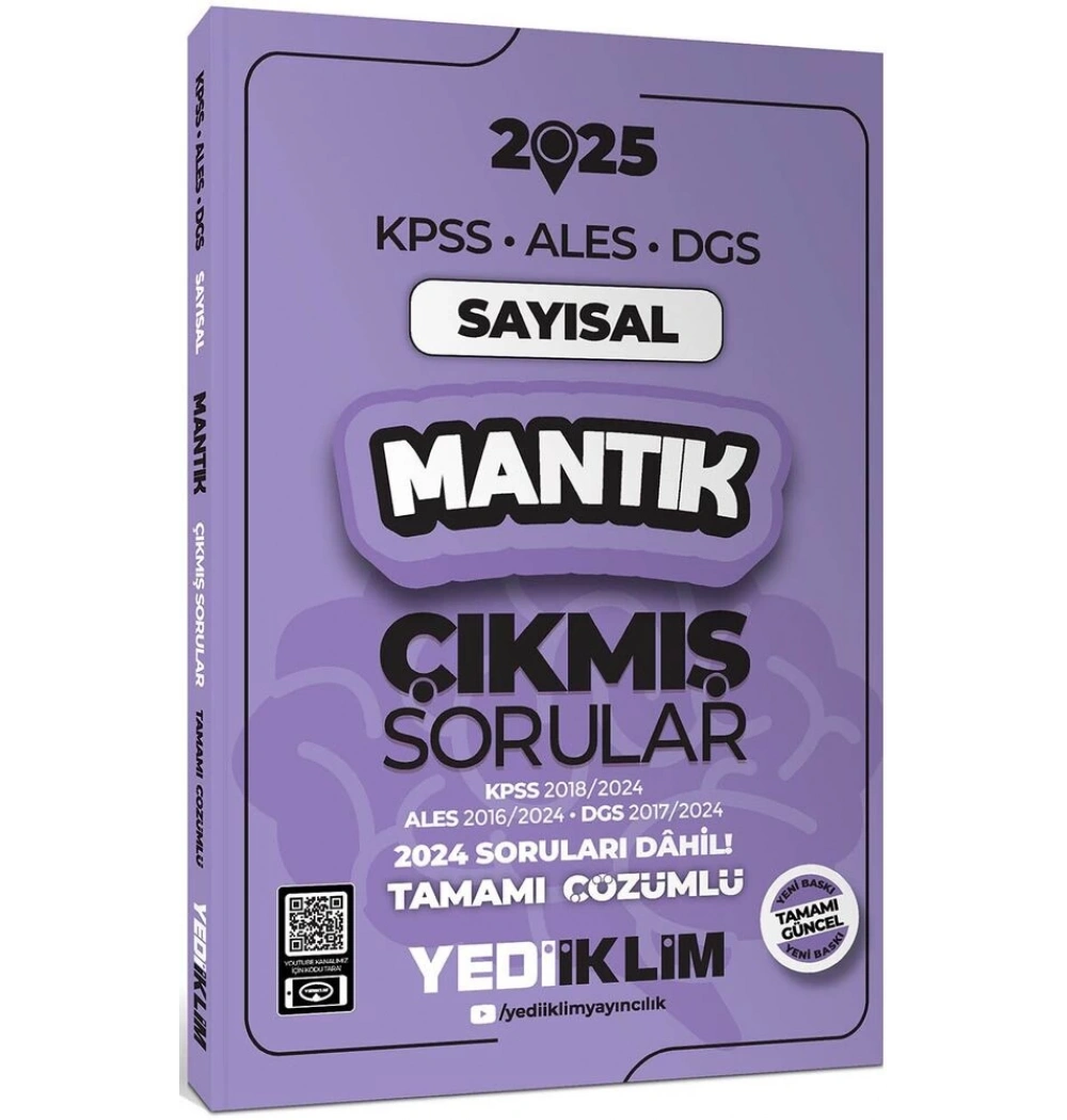 2025 Kpss Ales Dgs Sayısal Mantık Çıkmış Çözümlü Sorular Yediiklim
