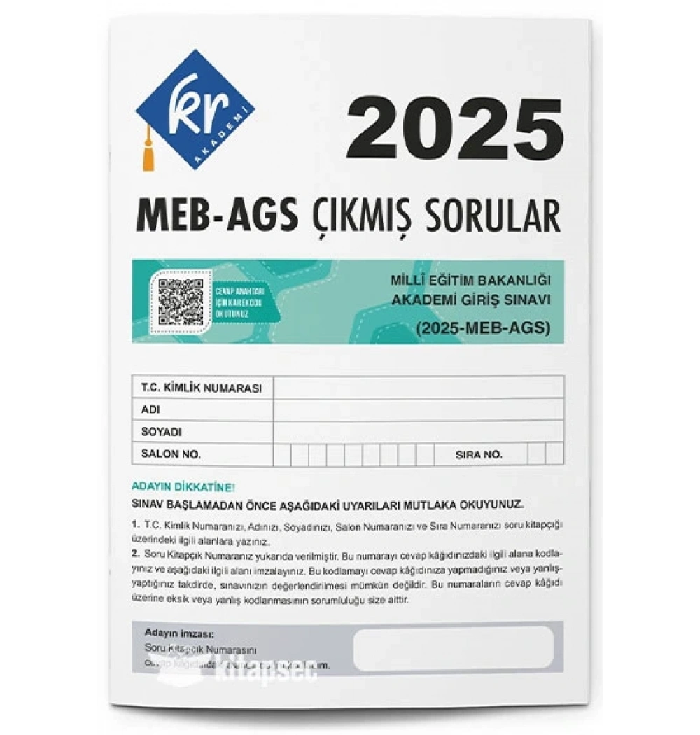 2025 MEG-AGS ÇIKMIŞ SORULAR TIPKI BASIM KR AKADEMİ