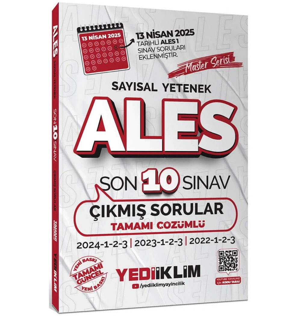 2026 Ales Sayısal Sözel Son 10 Yıl Çıkmış Sorular Yediiklim