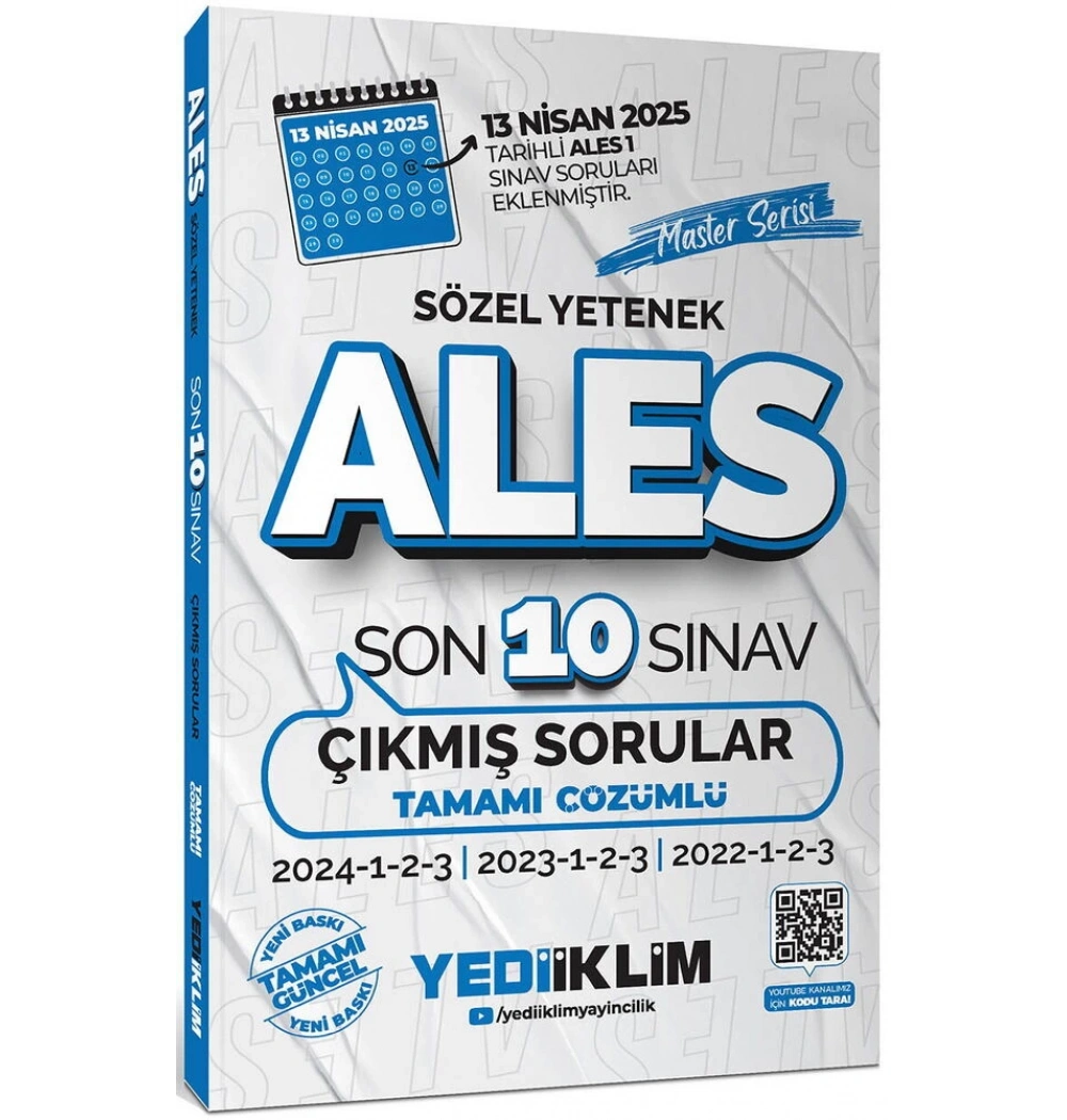 2026 Ales Sözel Son 10 Yıl Çıkmış Sorular Yediiklim