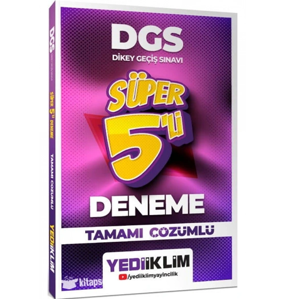 2026 Dgs Süper 5 li Deneme Yediiklim