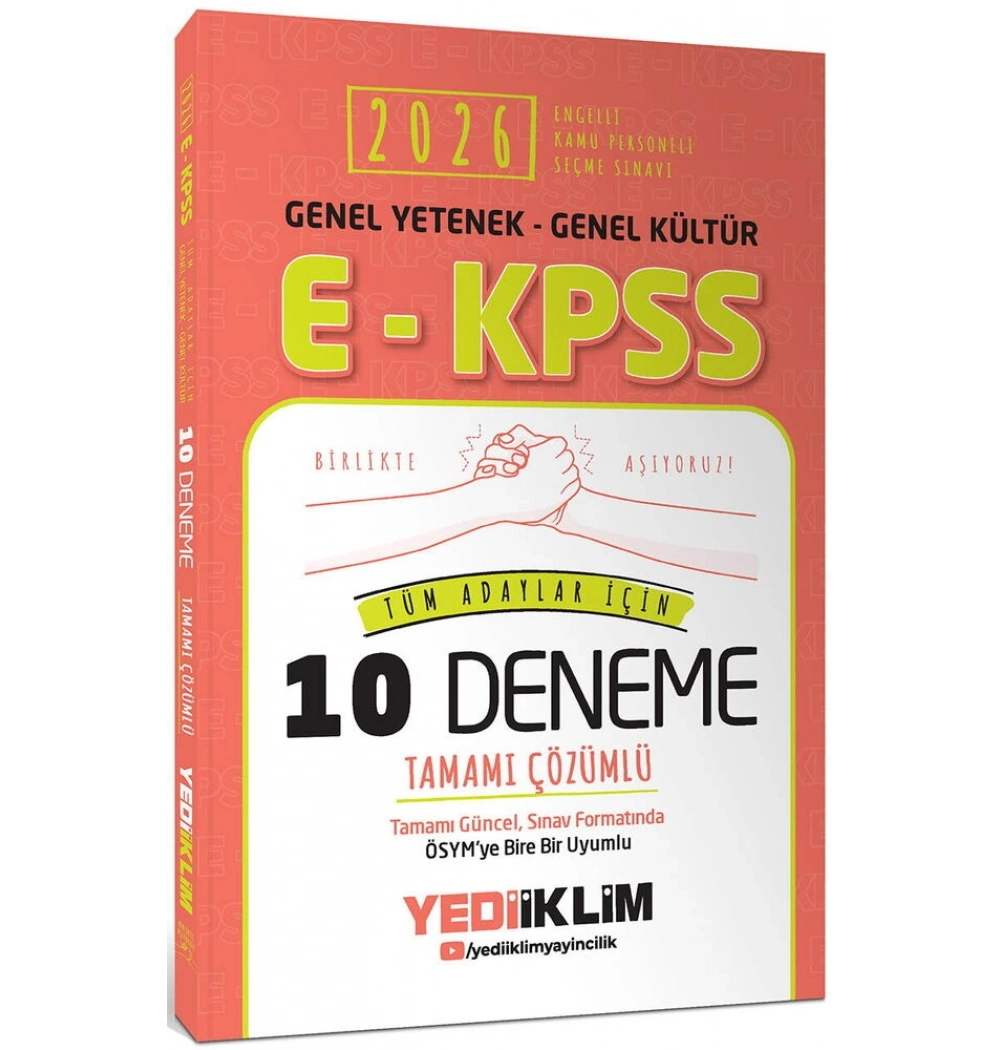 2026 E KPSS GY GK 10 ÇÖZÜMLÜ DENEME YEDİİKLİM