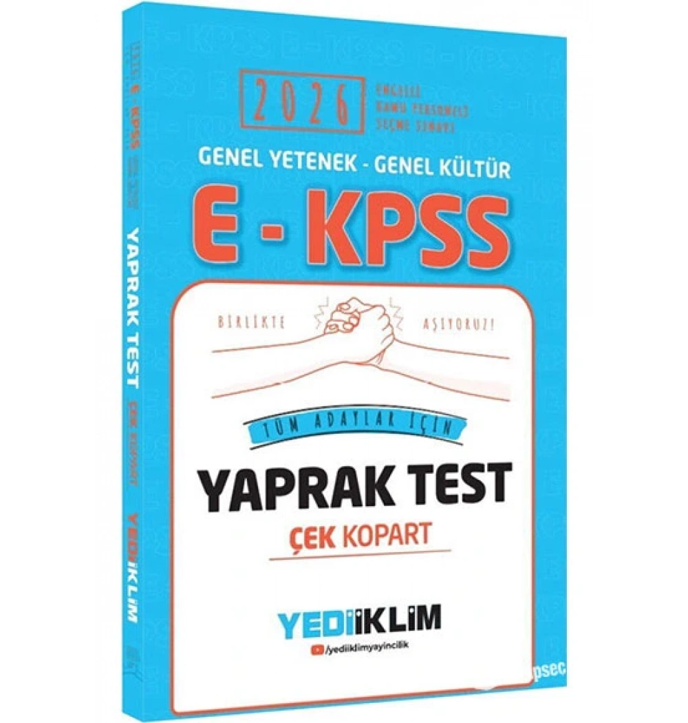 2026 E-Kpss Gy Gk Tüm Adaylar Yaprak Test Yediiklim