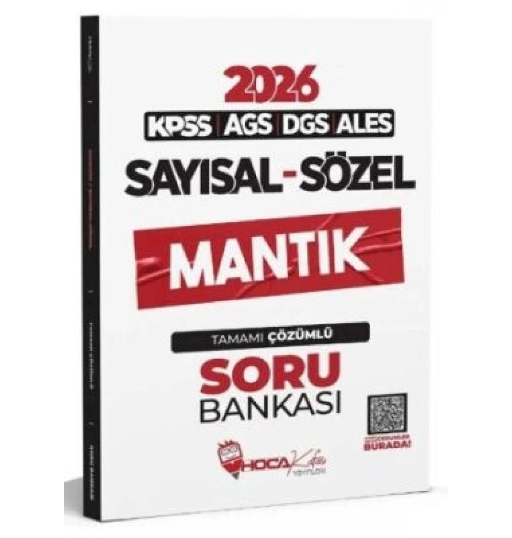 2026 KPSS AGS DGS ALES SAYISAL SÖZEL MANTIK ÇÖZÜMLÜ SORU BANKASI HOCA KAFASI