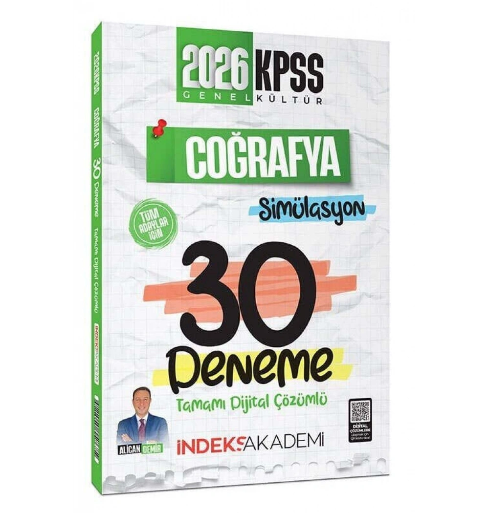 2026 Kpss Gk Coğrafya Simülasyon 30 Dijital Çözümlü Deneme İndeks Akademi