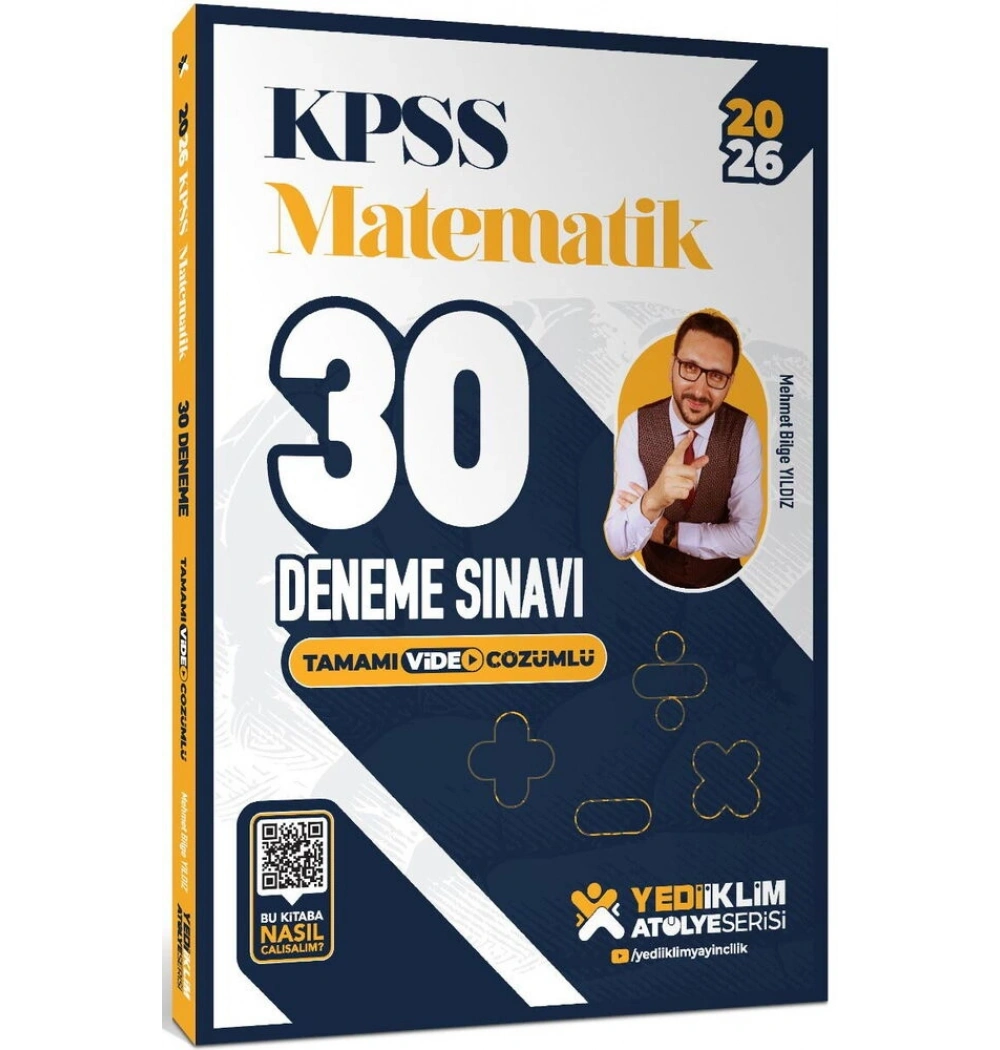 2026 KPSS Matematik 30 Deneme Sınavı Video Çözümlü Yediiklim