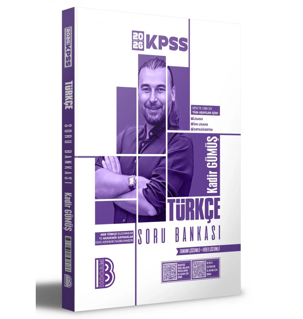 2026 Kpss Türkçe Soru Bankası Kadir Gümüş Benim hocam