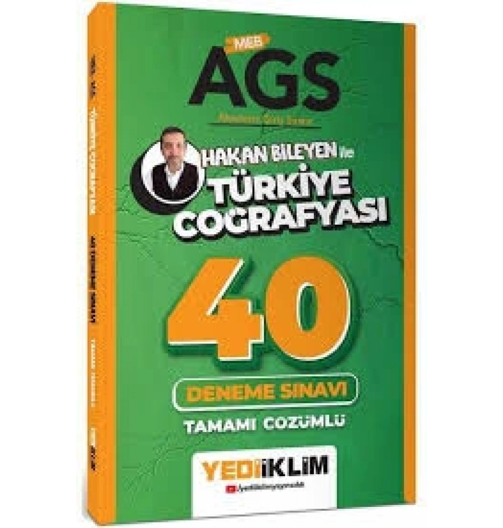 2026 MEB AGS HAKAN BİLEYEN İLE TÜRKİYE COĞRAFYASI 40 ÇÖZÜMLÜ DENEME YEDİİKLİM