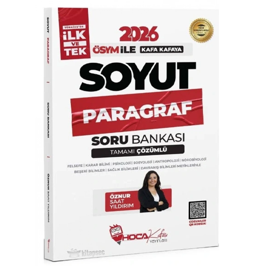 2026 ÖSYM İLR KAFA KAFAYA SOYUT PARAGRAF ÇÖZÜMLÜ SORU BANKASI HOCA KAFASI